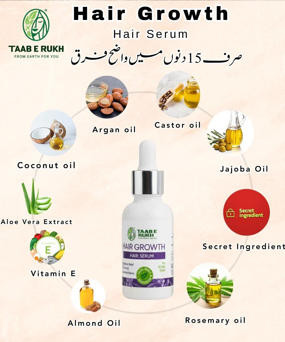 Taab e Rukh Hair Serum